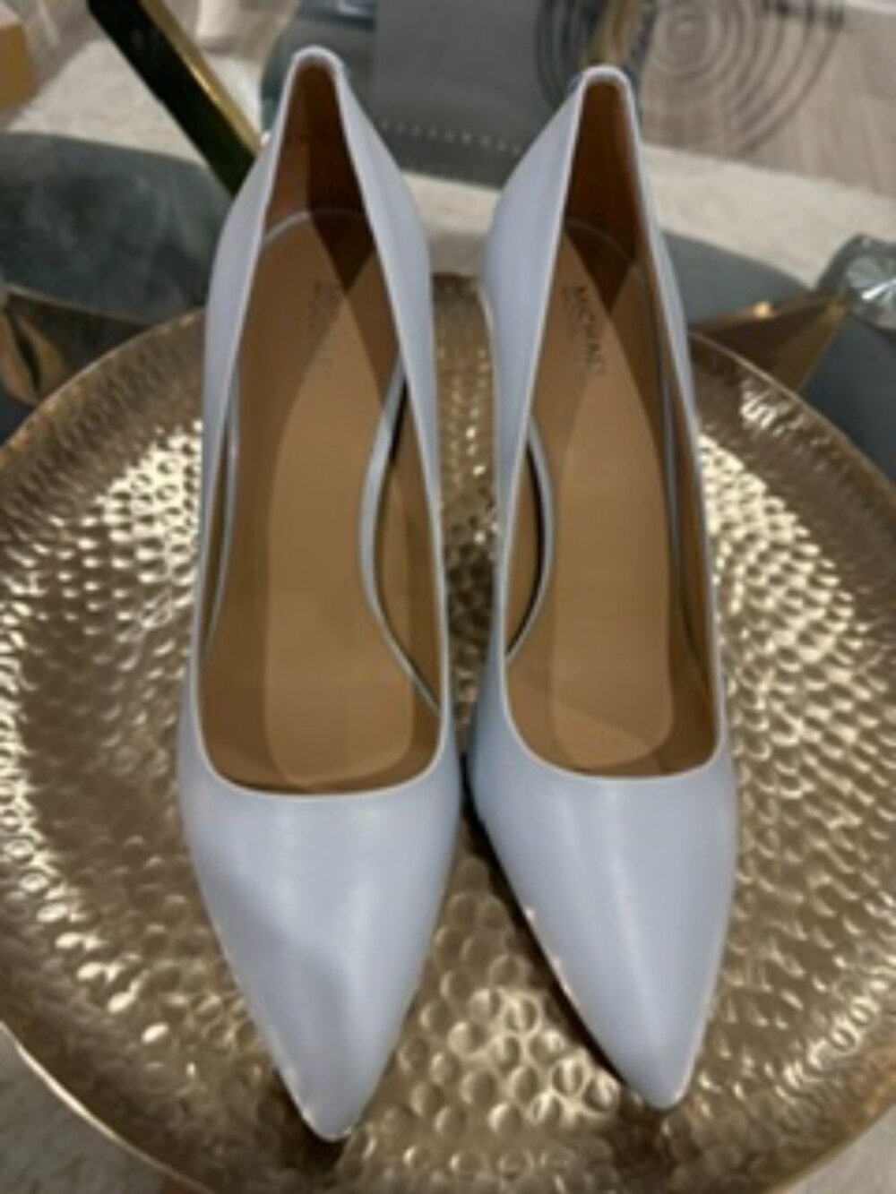 NEW Michael Kors Dorothy Flex Leather Pumps – Soft Sky – Size 10M